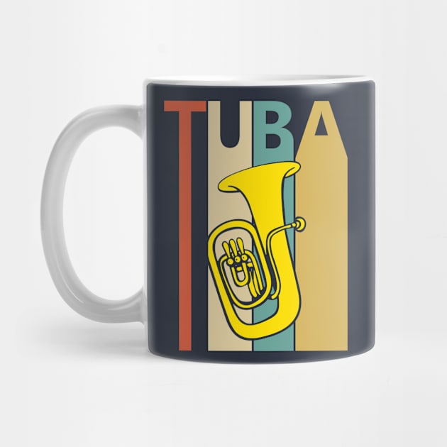 Vintage Tuba Player Gift by GWENT